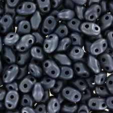 Matubo MiniDuo Perlen 4x2.5mm Matte - coal